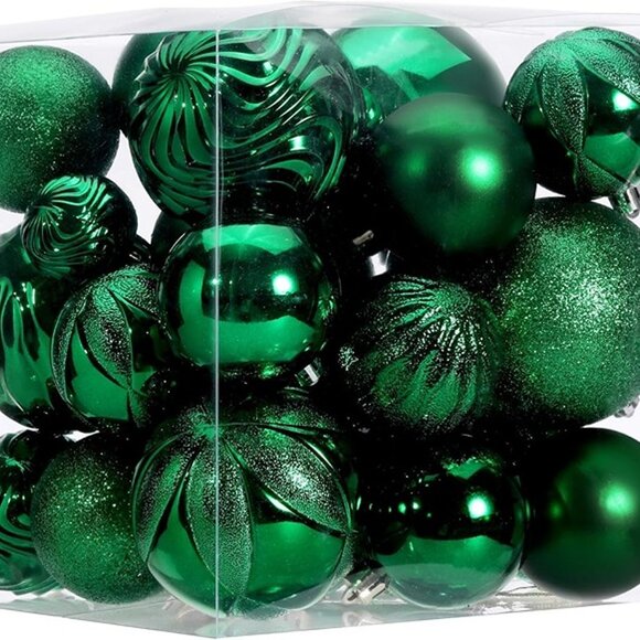 NEW Set of 40 Christmas Ball Ornaments ( Hanging Christmas Tree Balls - Picture 6 of 7